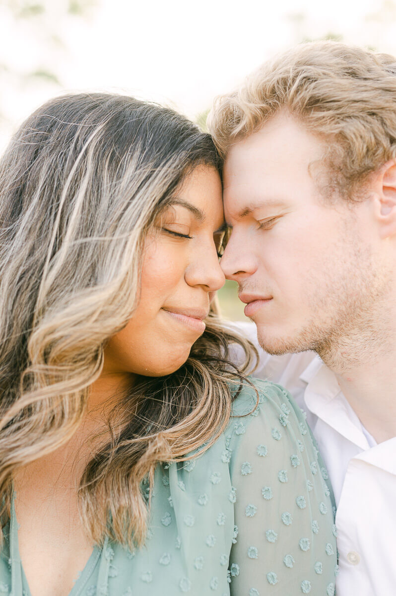 light and airy houston engagement session