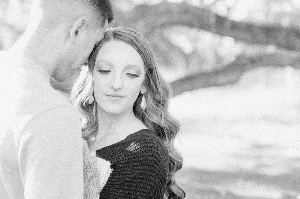 a couple at brazos bend state park