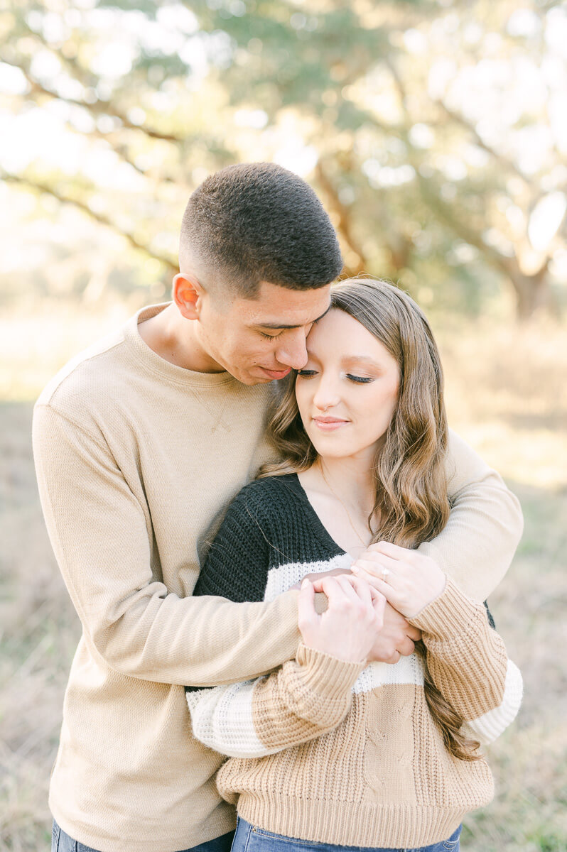 a couple at brazos bend state park