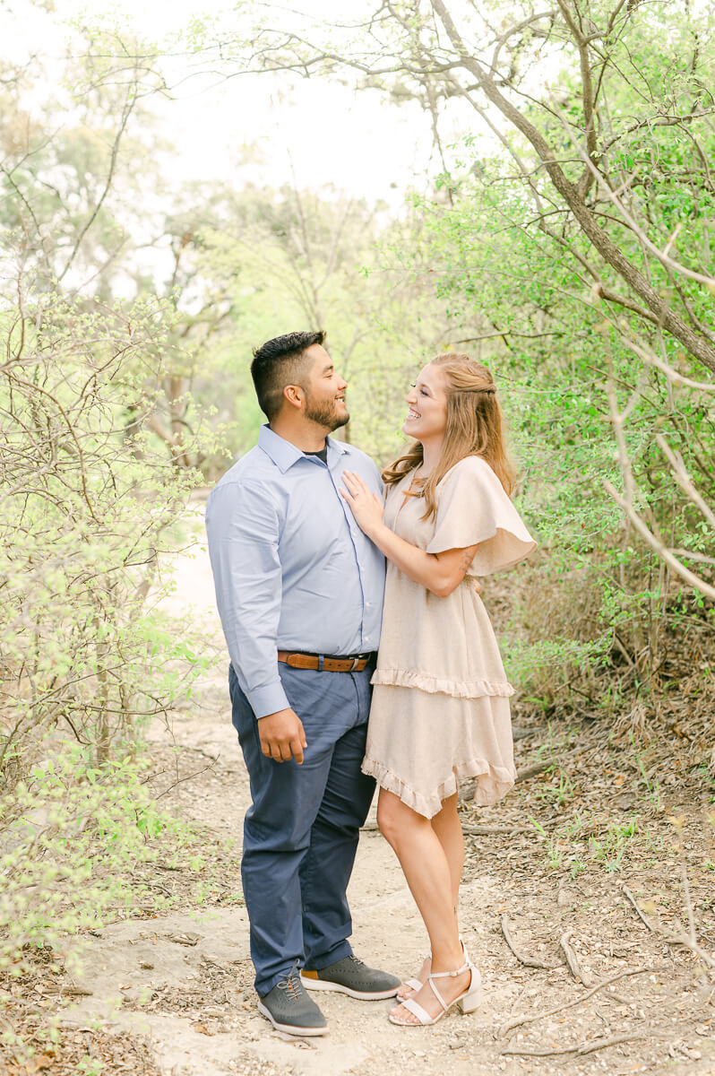 a couple at bull creek park in Austin