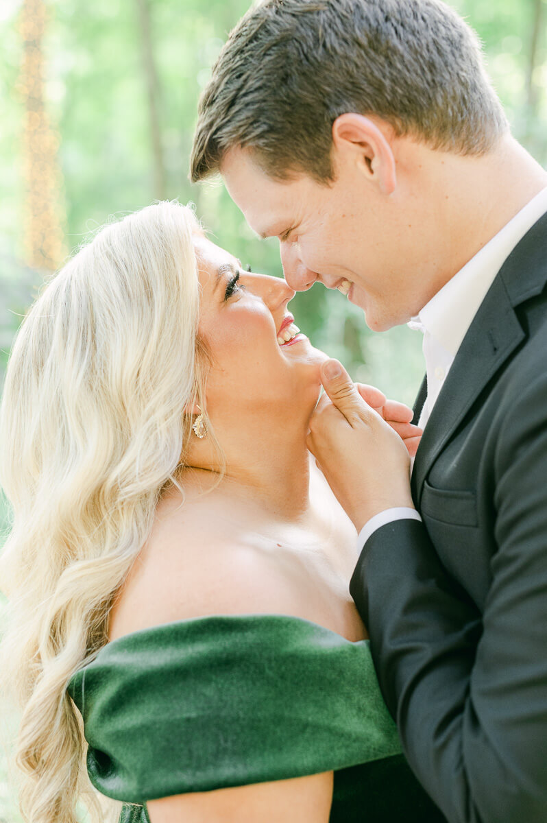 a couple at big sky barn wedding venue