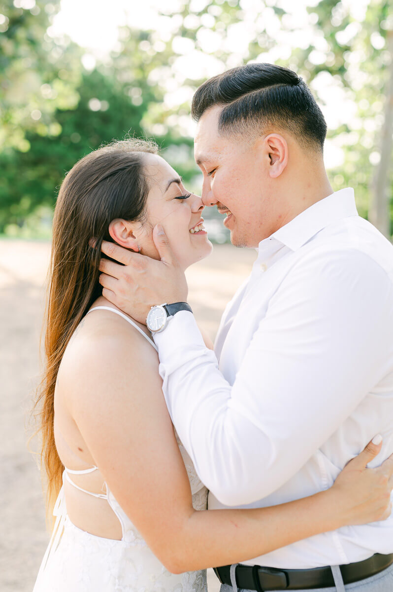 a couple dancing in downtown houston