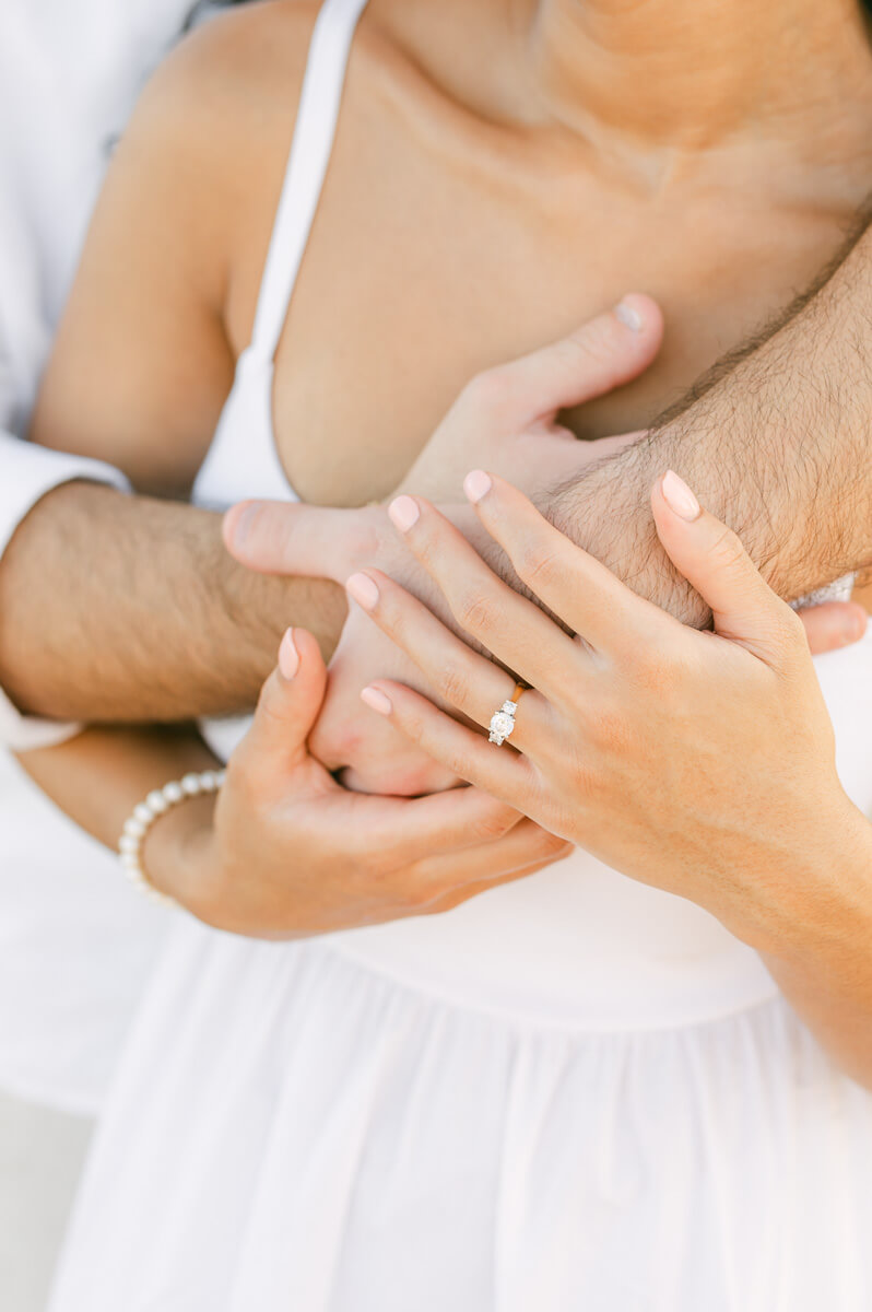 Galveston beach engagement session by Houston wedding photographer Eric & Jenn Photography