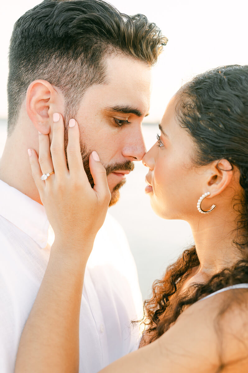 Engagement session in Galveston by Houston wedding photographer Eric & Jenn Photography