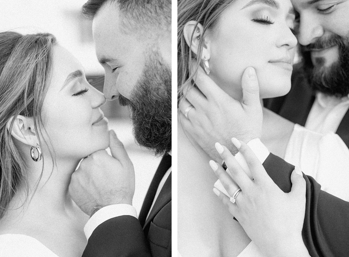 Romantic and intimate couple by Houston wedding photographer Eric & Jenn Photography