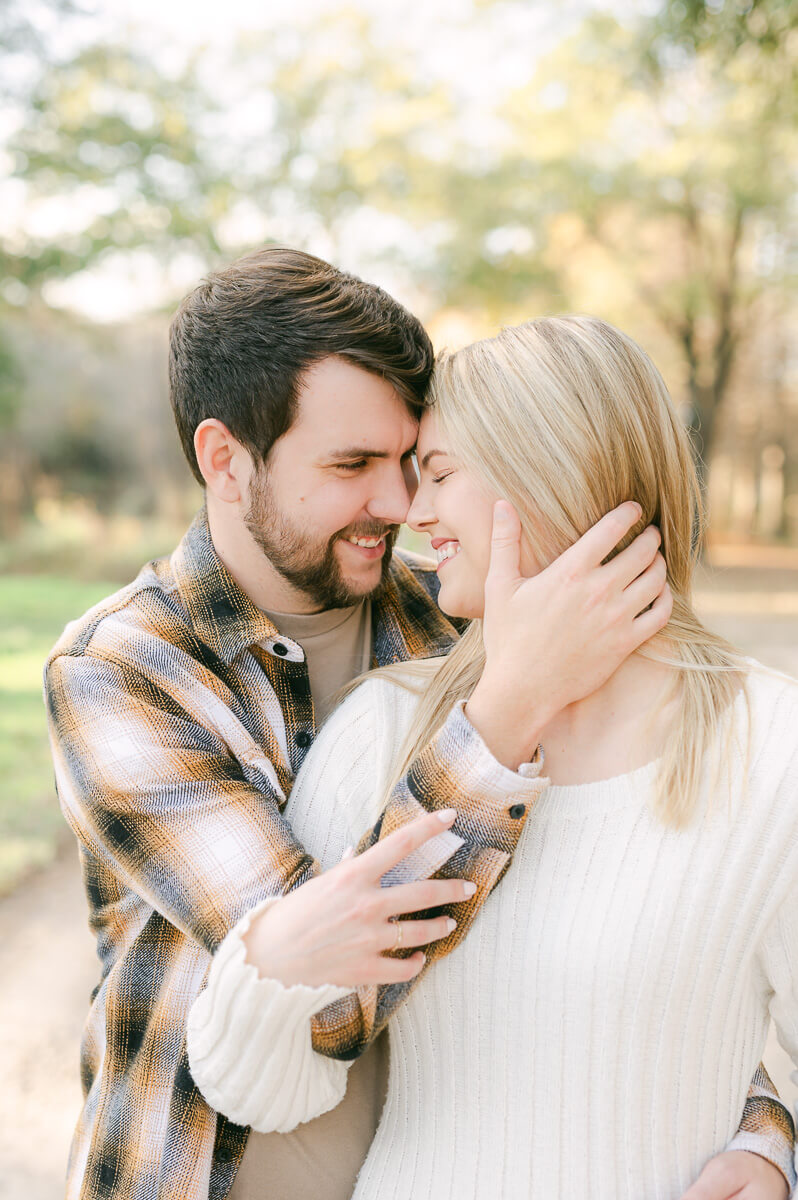 light and airy engagement session photographed by houston wedding photographer 