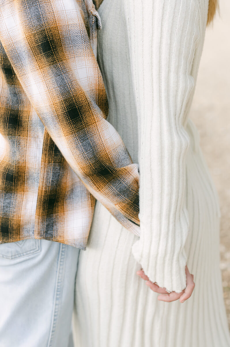 bright neutral engagement session