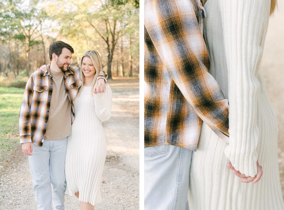 bright neutral engagement session