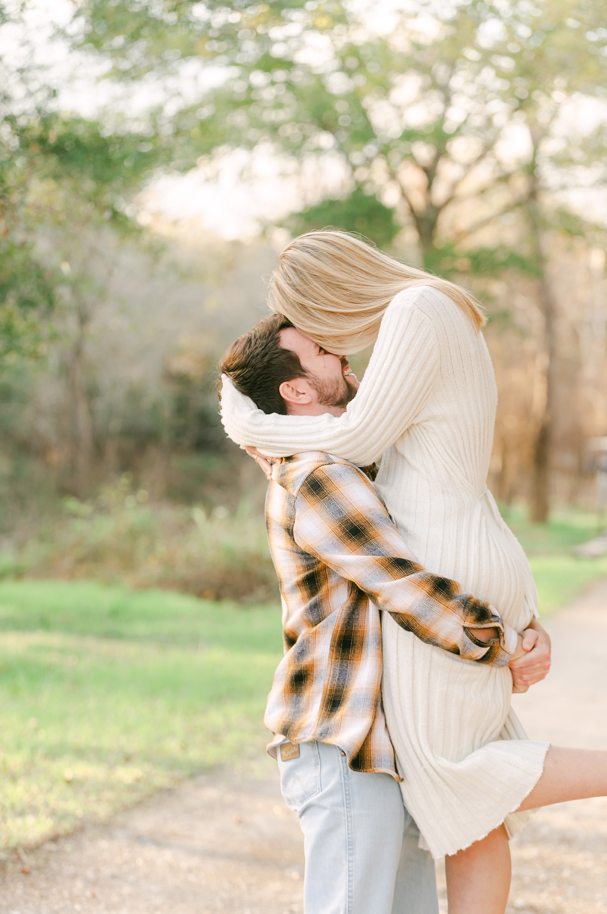 intimate engagement session in houston