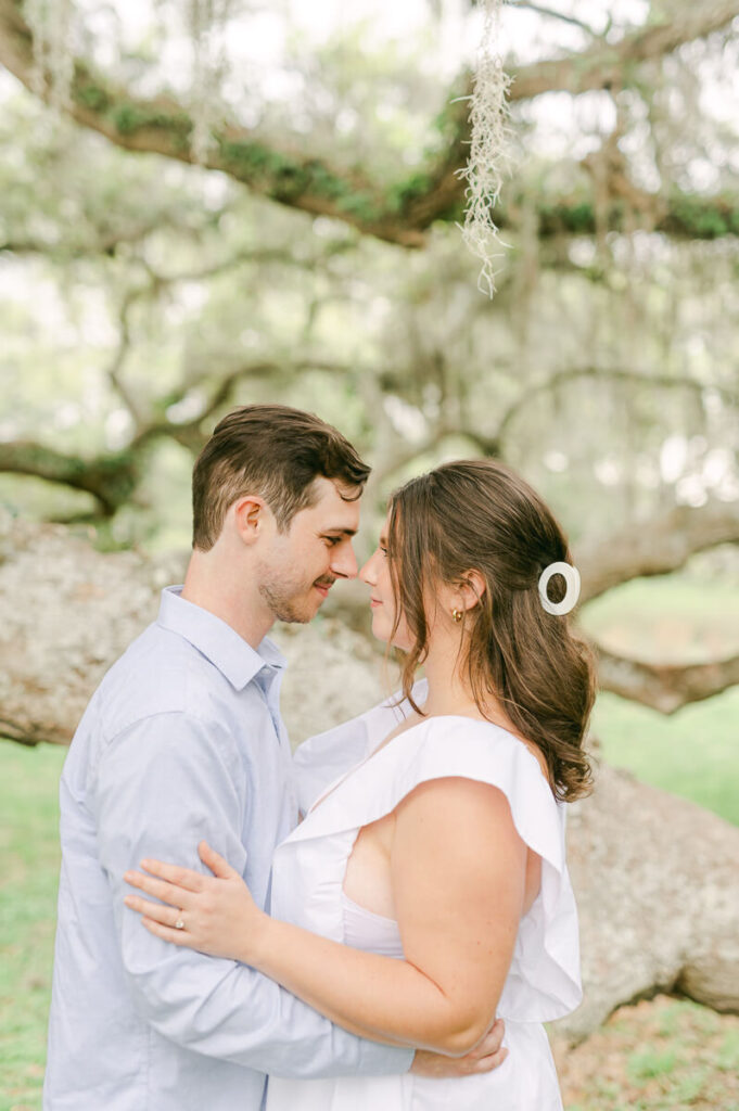 couple at brazos bend state park by houston engagement photographer