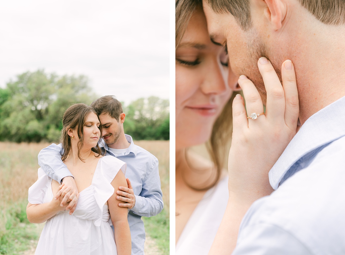 a couple during an engagement session
