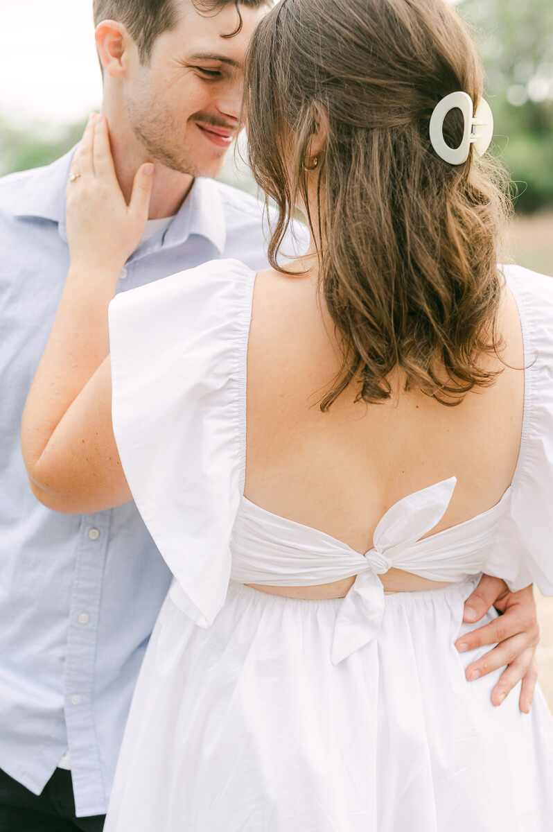 a couple at their houston engagement photography session