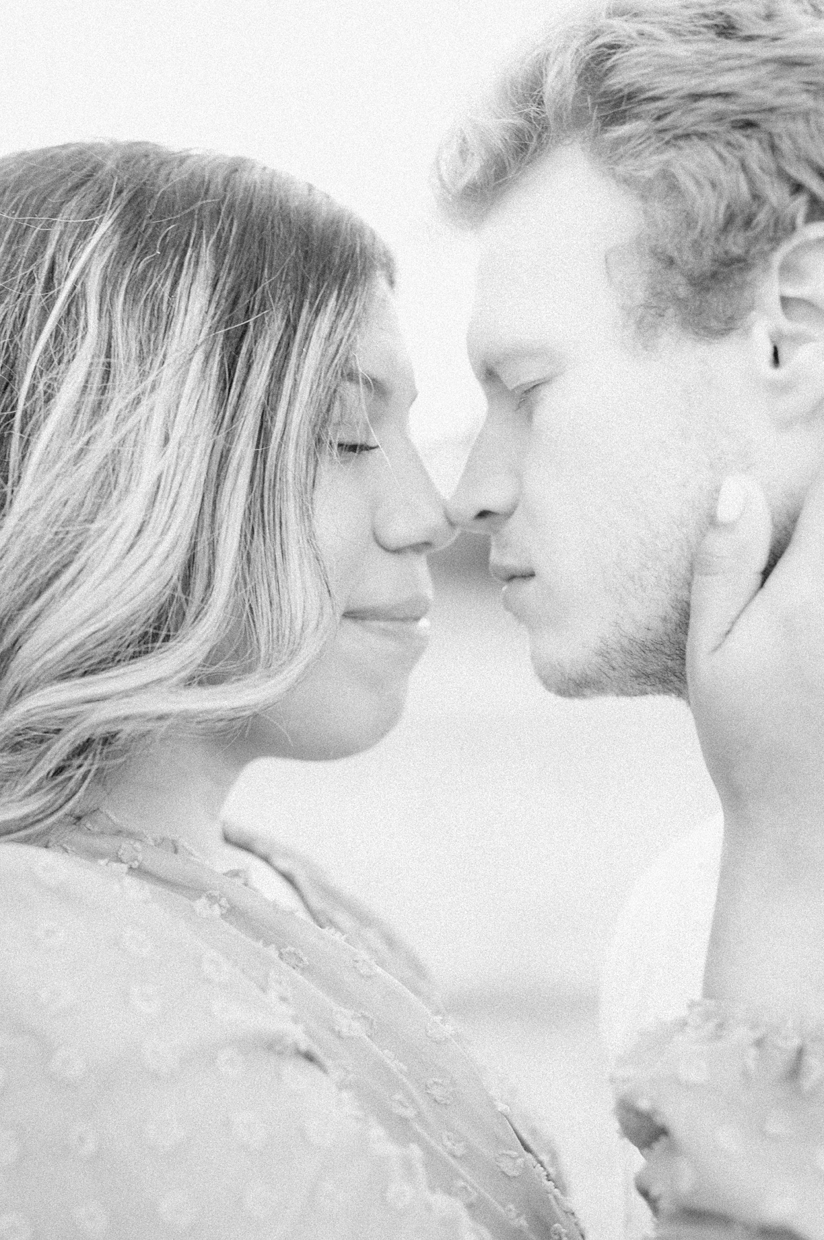 black and white photo of a couple photographed by houston wedding photographer