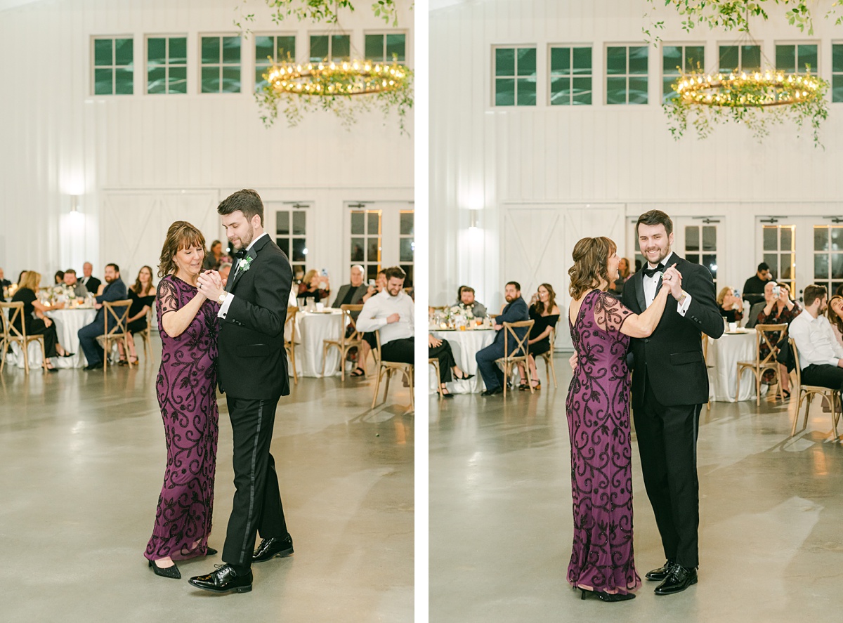 mother son dance at the farmhouse in Montgomery