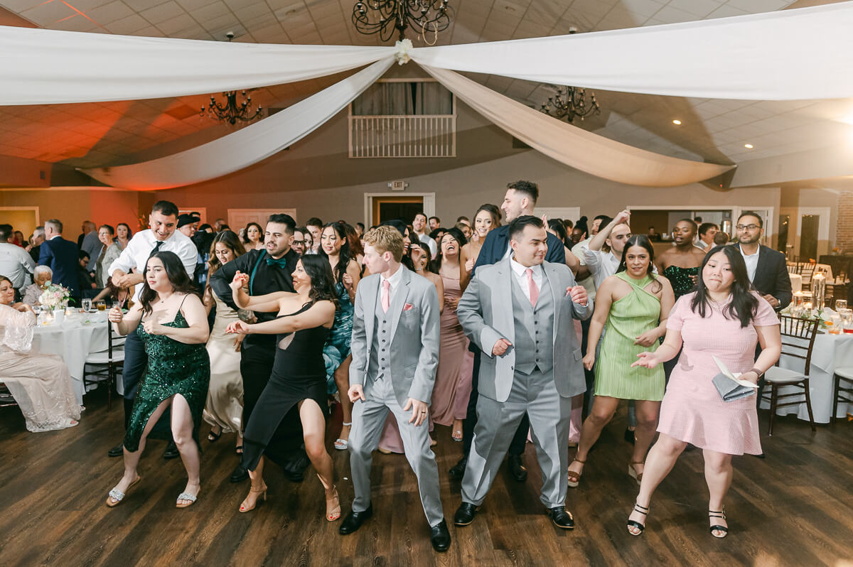 dancing at wedding reception in Houston