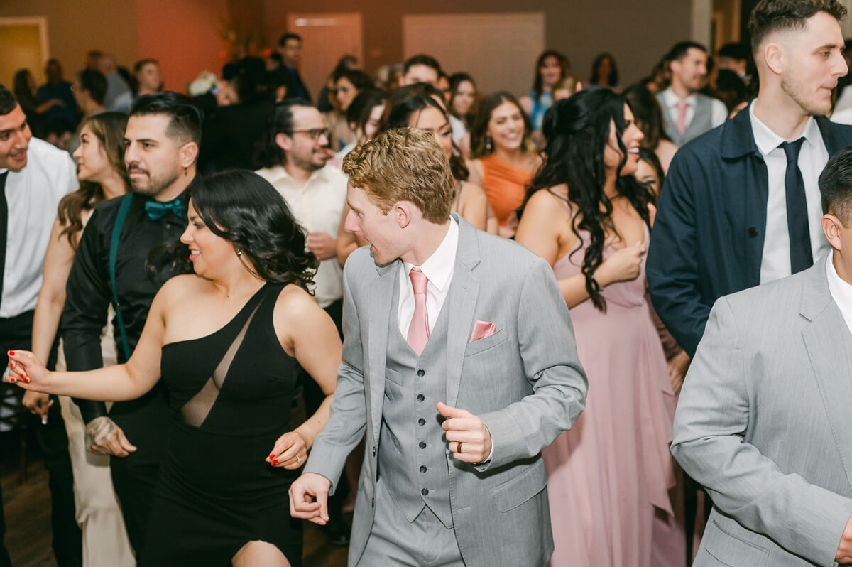 dancing at wedding reception in Houston