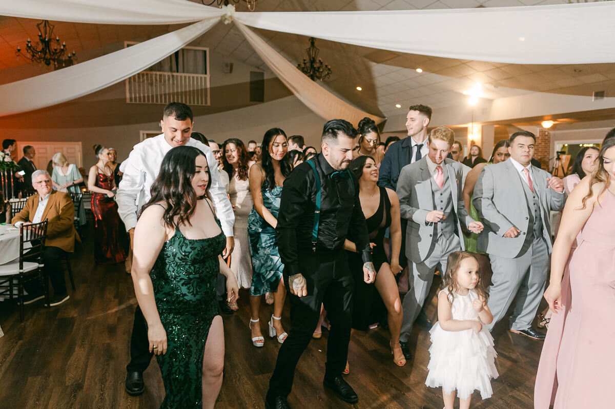 dancing at wedding reception in Houston