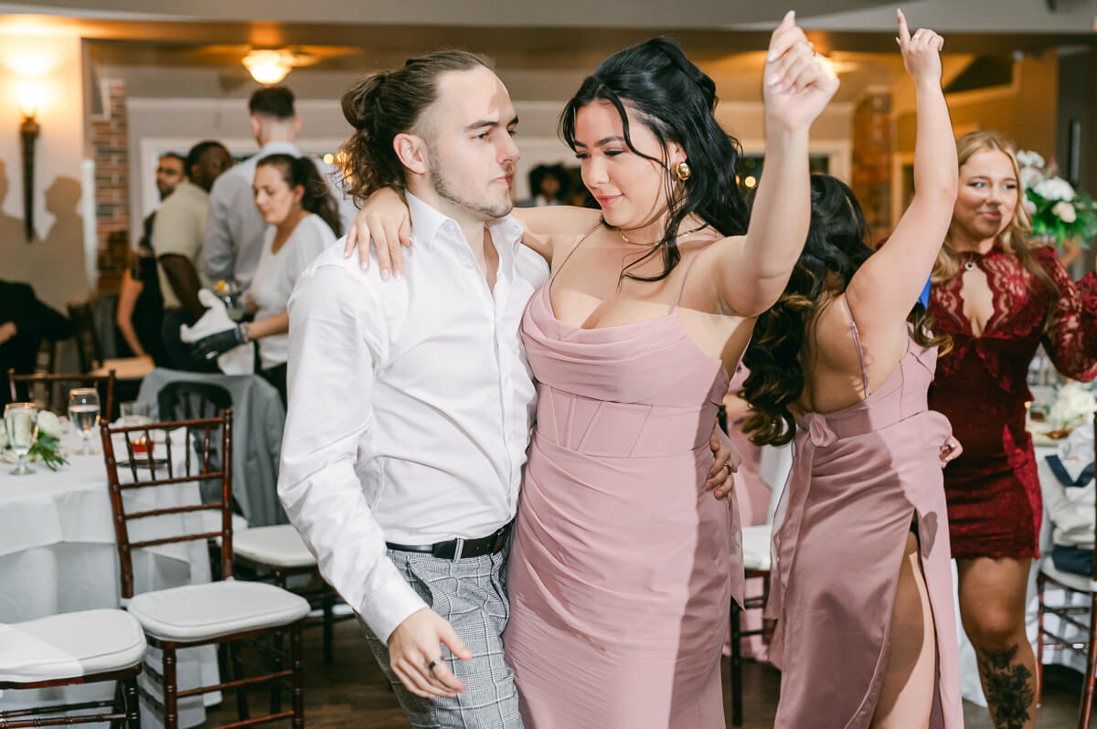 dancing at wedding reception in Houston