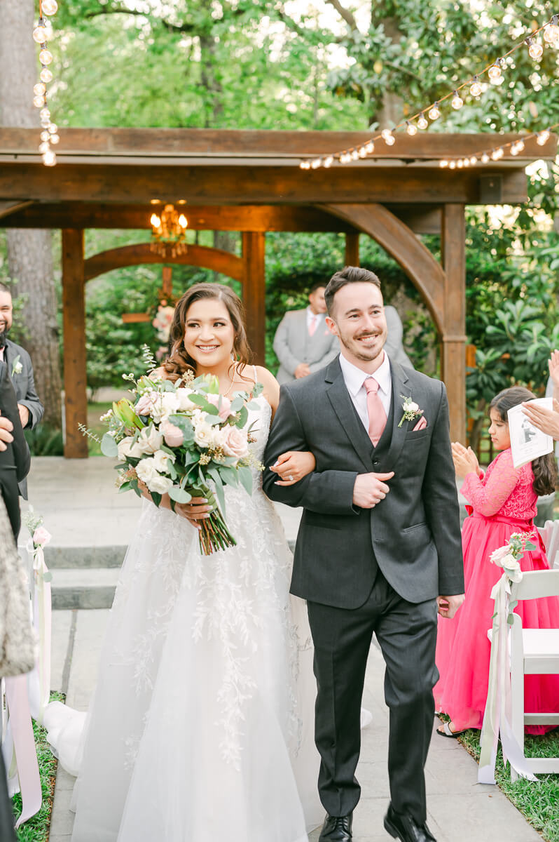 couple exiting ceremony