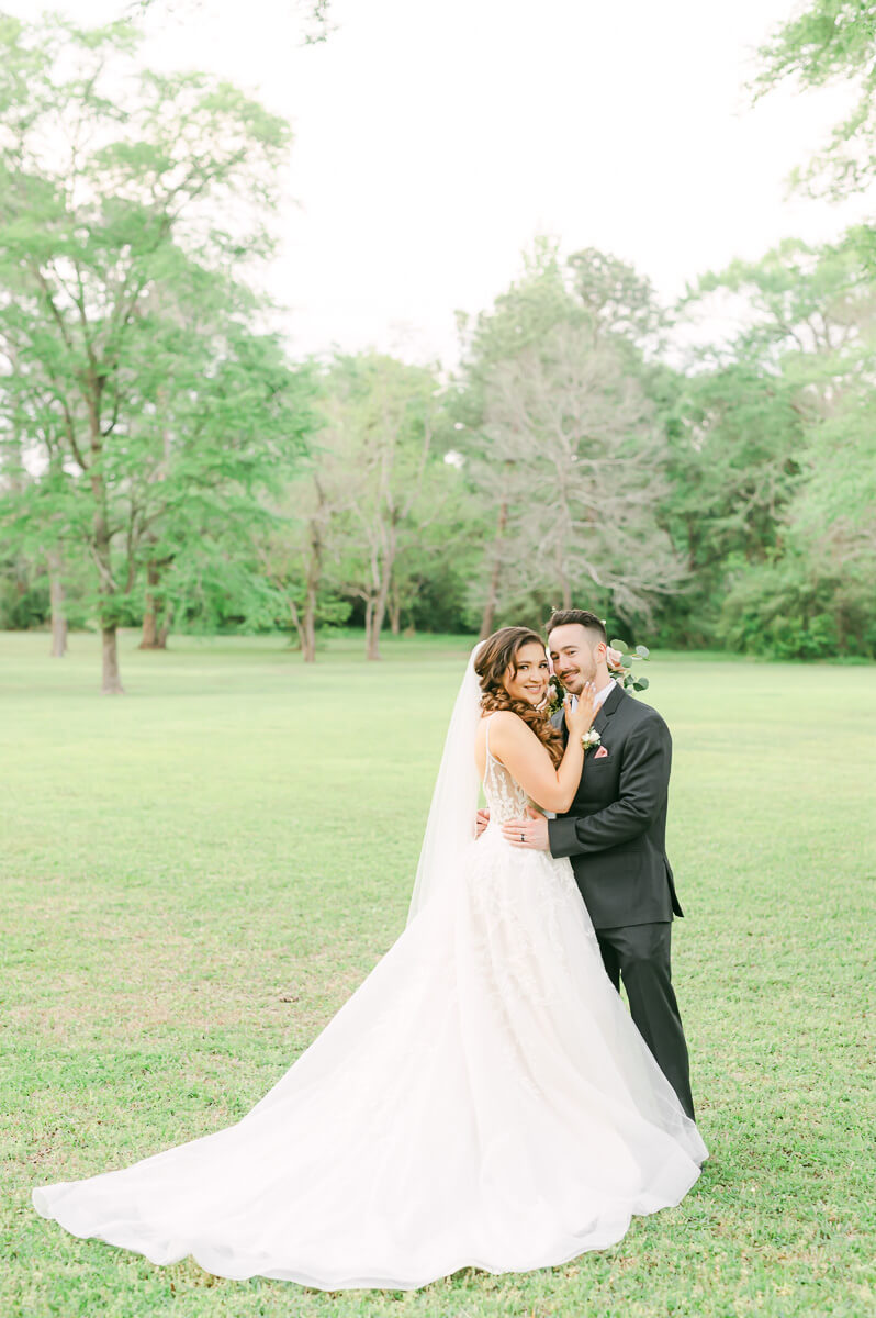 bride and groom at Shirley Acres wedding
