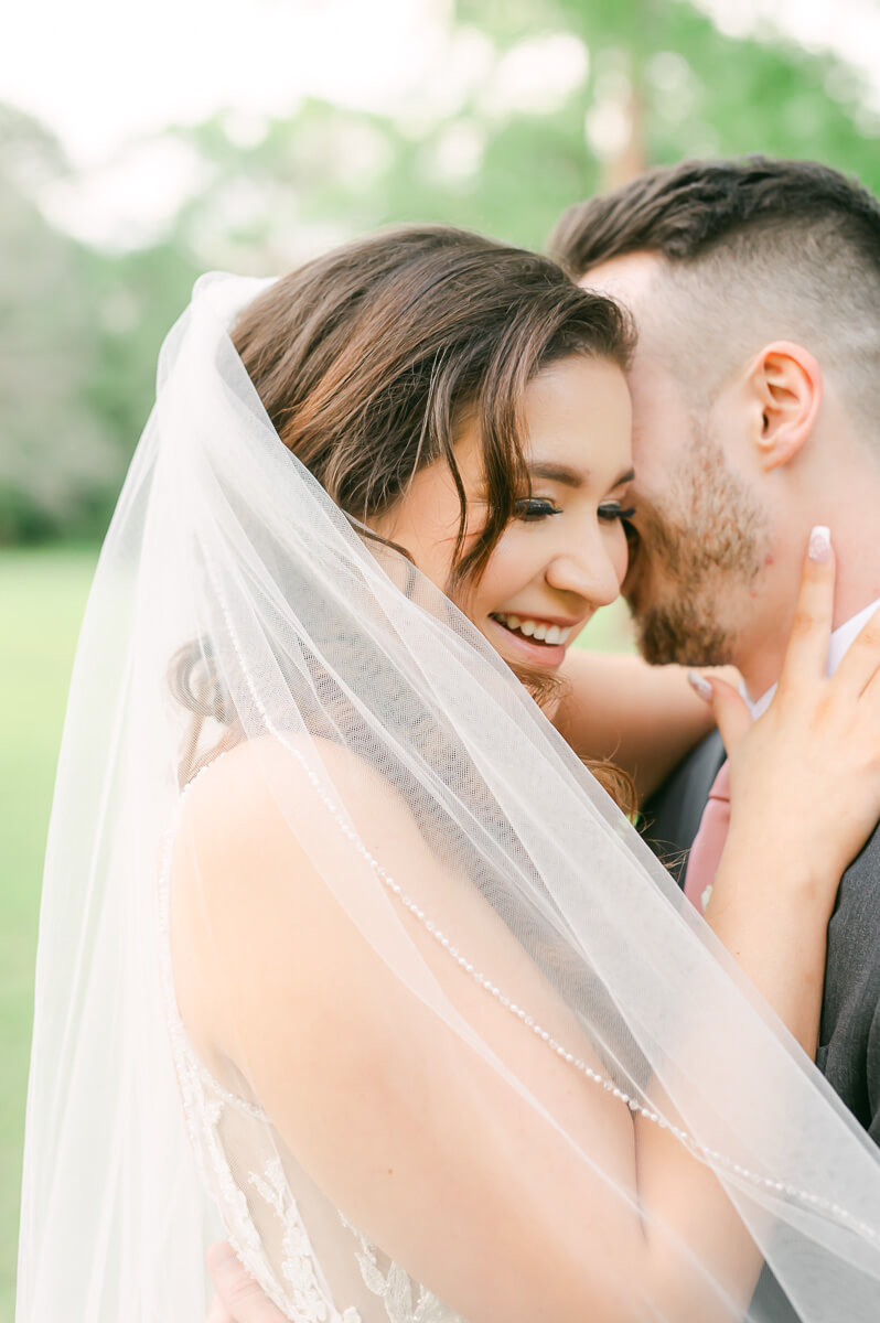 bride and groom at Shirley Acres wedding