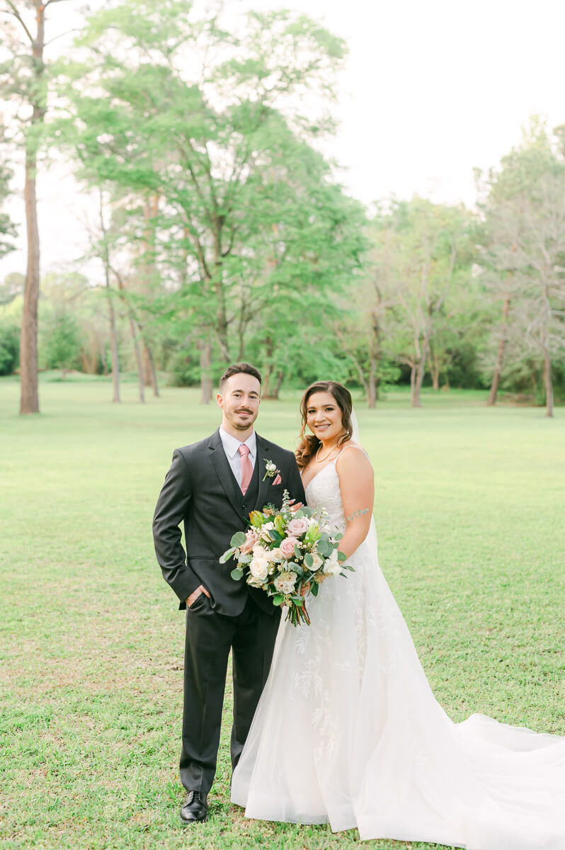 bride and groom at Shirley Acres wedding