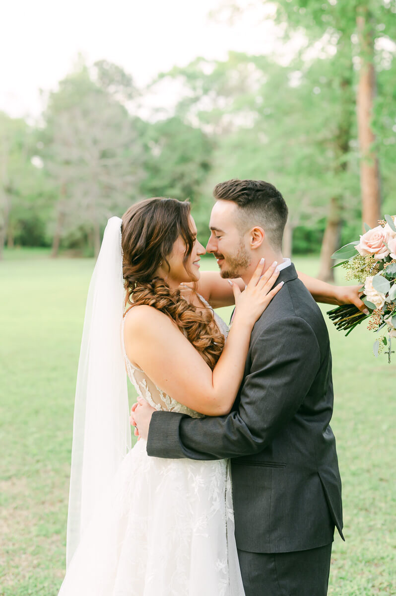 bride and groom at Shirley Acres wedding