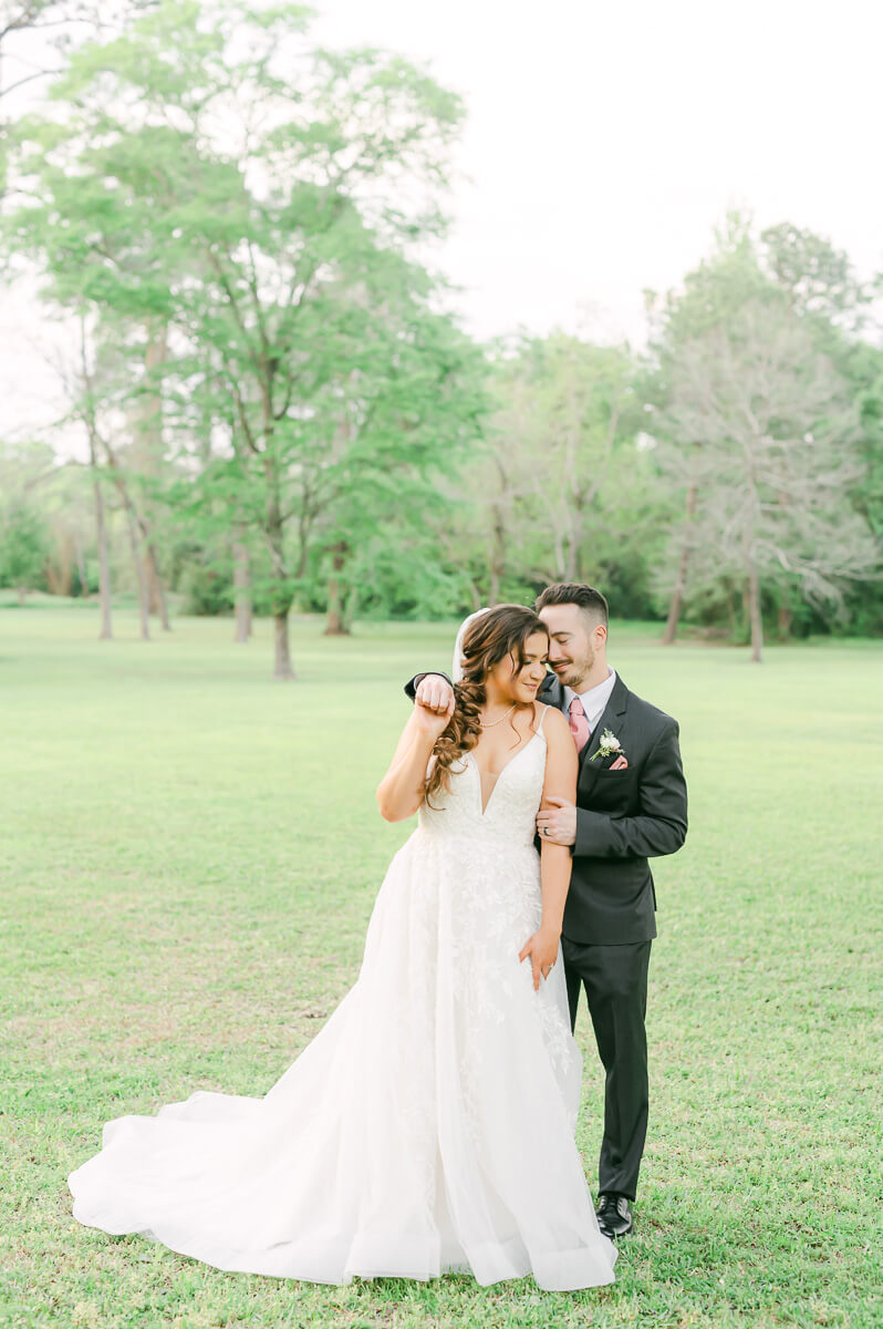 bride and groom at Shirley Acres wedding