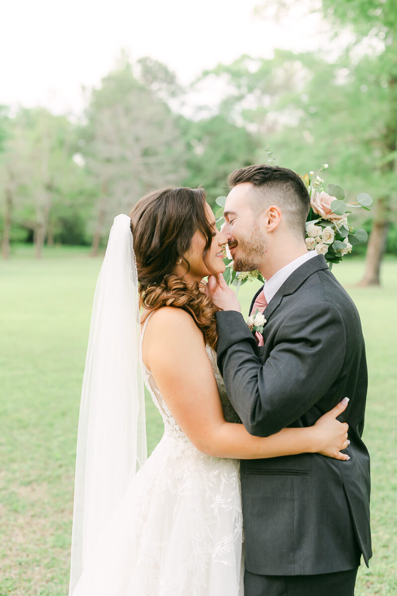 bride and groom at Shirley Acres wedding