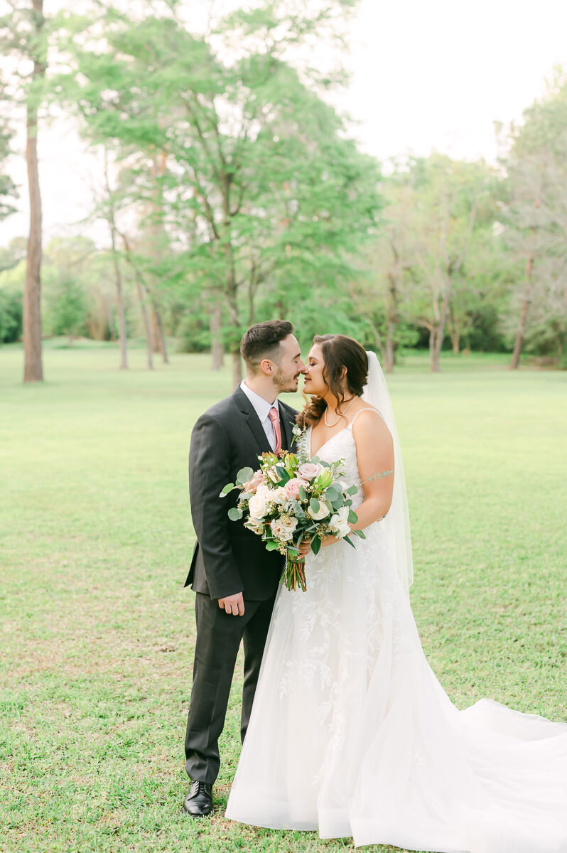 bride and groom at Shirley Acres wedding