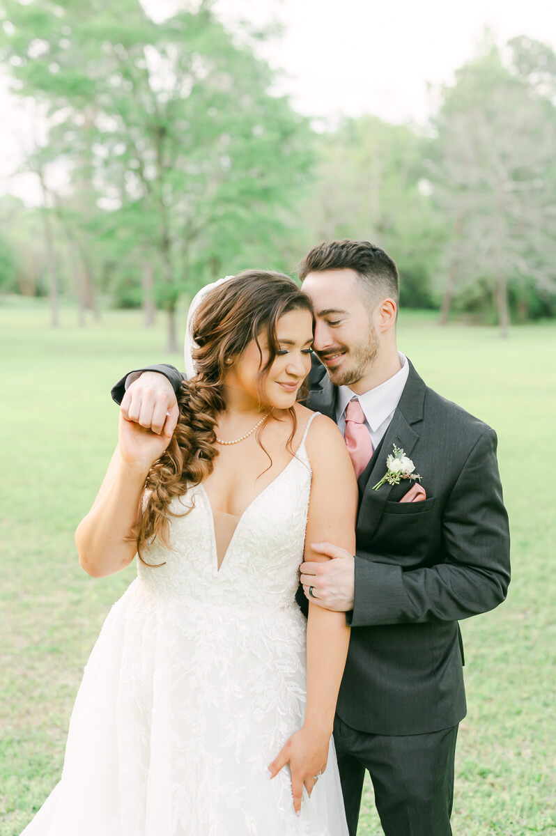 bride and groom at Shirley Acres wedding
