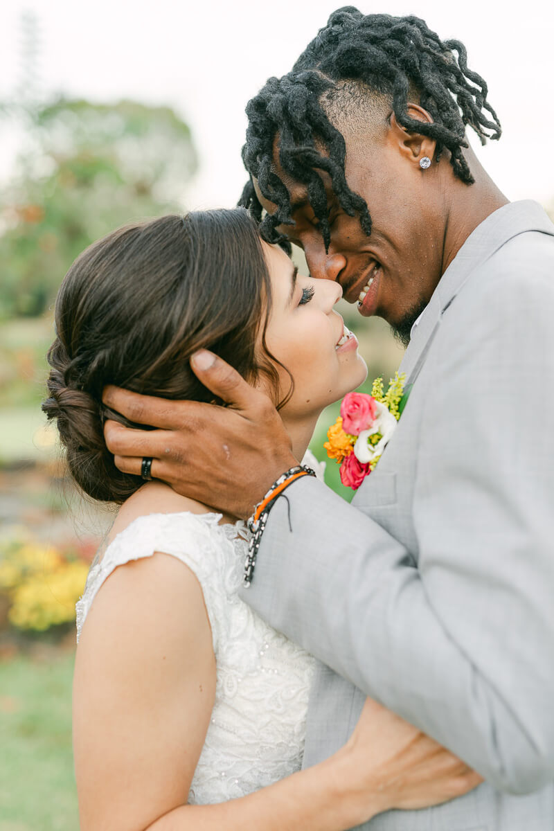 couple at magnolia meadows wedding venue