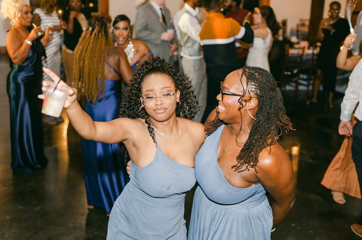 fun reception dancing at magnolia meadows