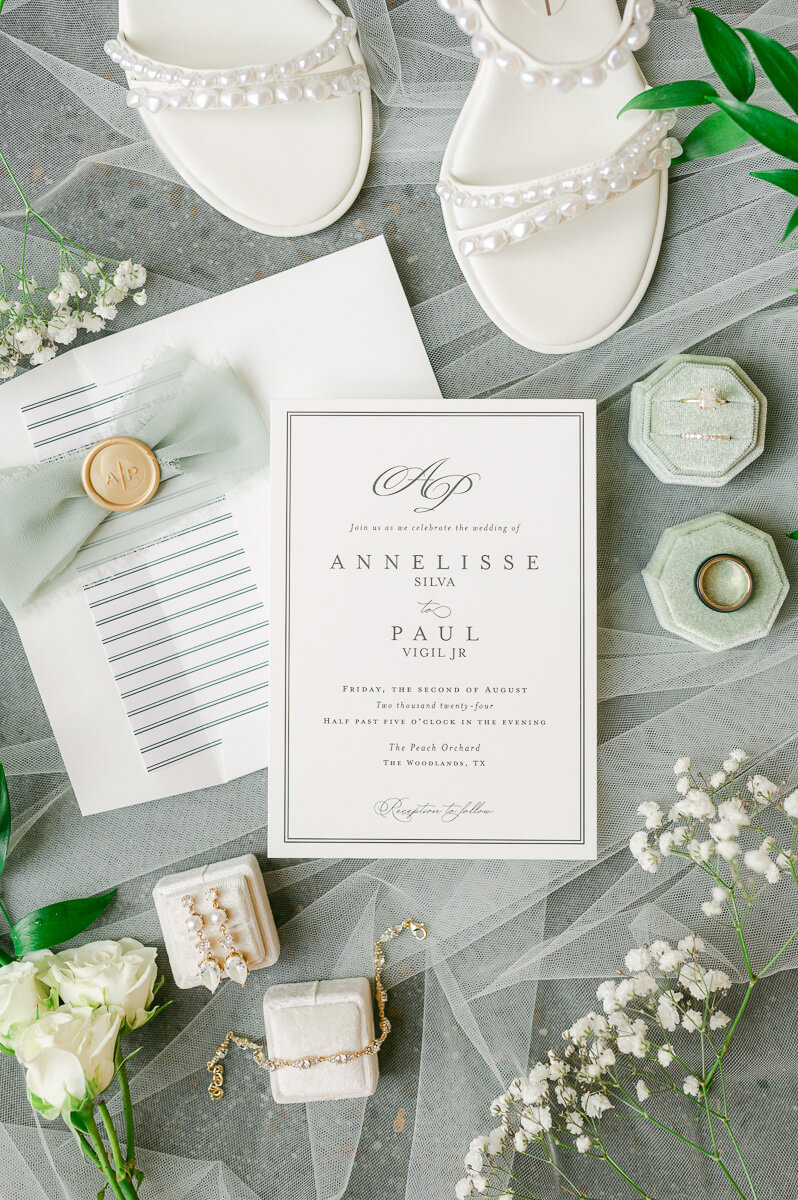 wedding invitation by Houston wedding photographer Eric & Jenn Photography