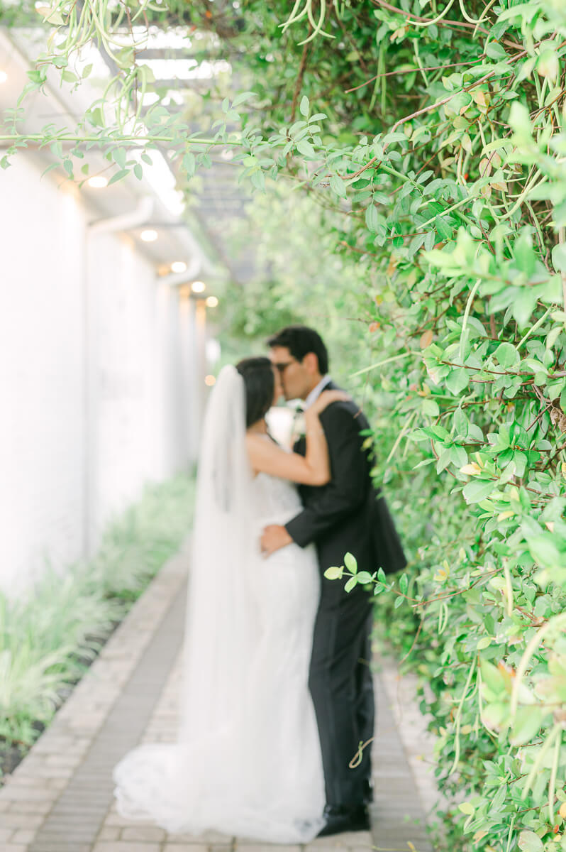 couple at the The Peach Orchard wedding venue in Houston 