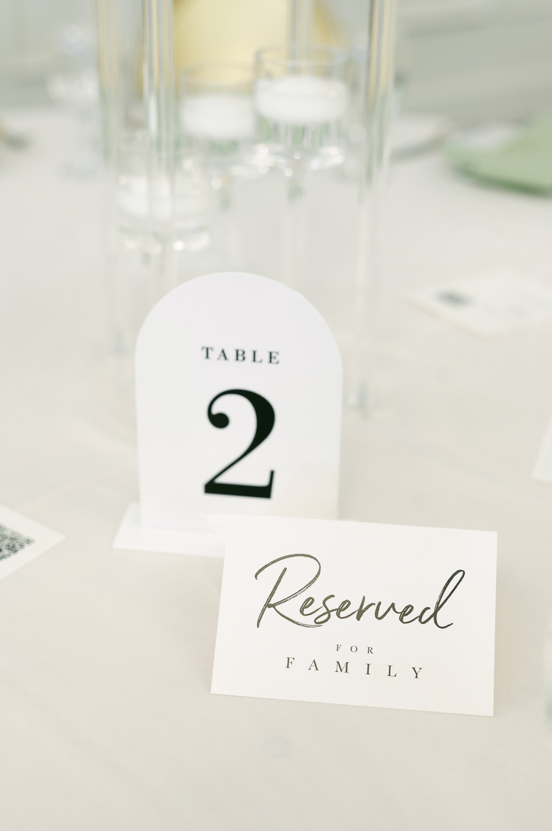 table setting at The Peach Orchard wedding venue