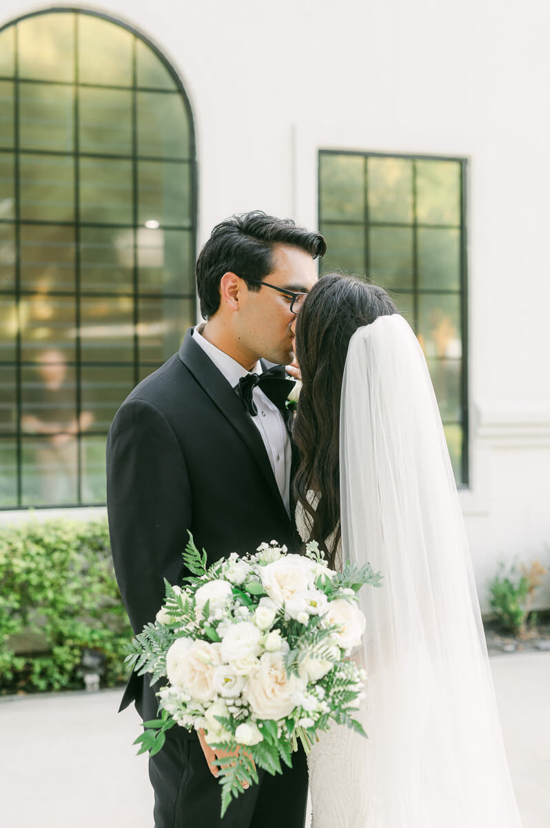 couple outside The Peach Orchard