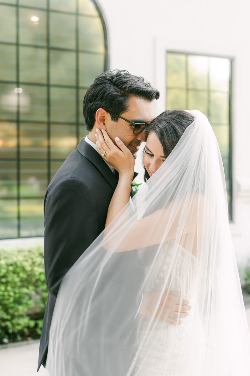 couple outside The Peach Orchard