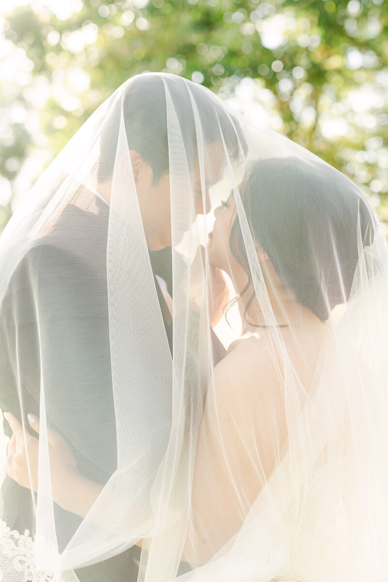 couple at their cross key acres wedding 