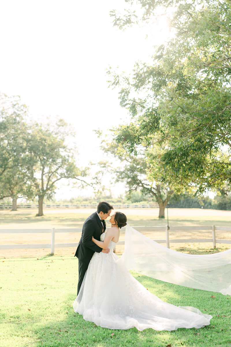 couple at their cross key acres wedding 