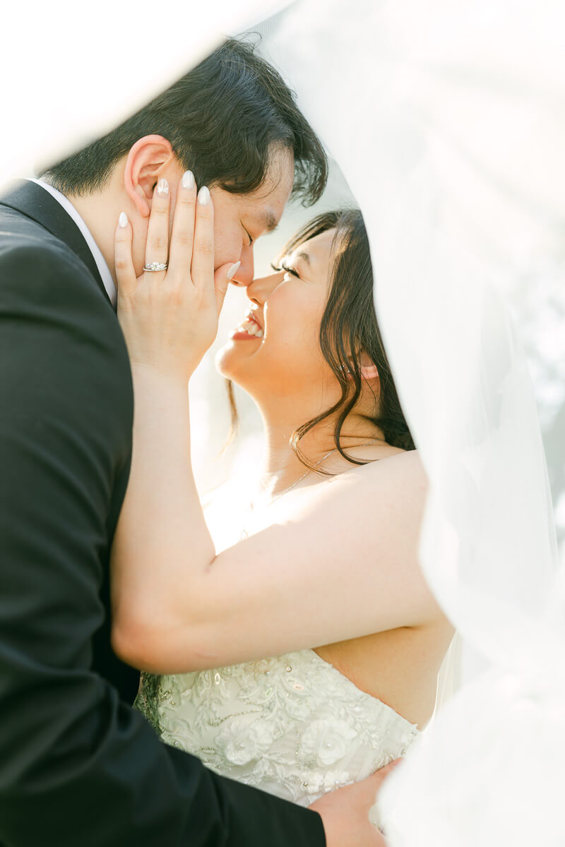 couple at their cross key acres wedding 