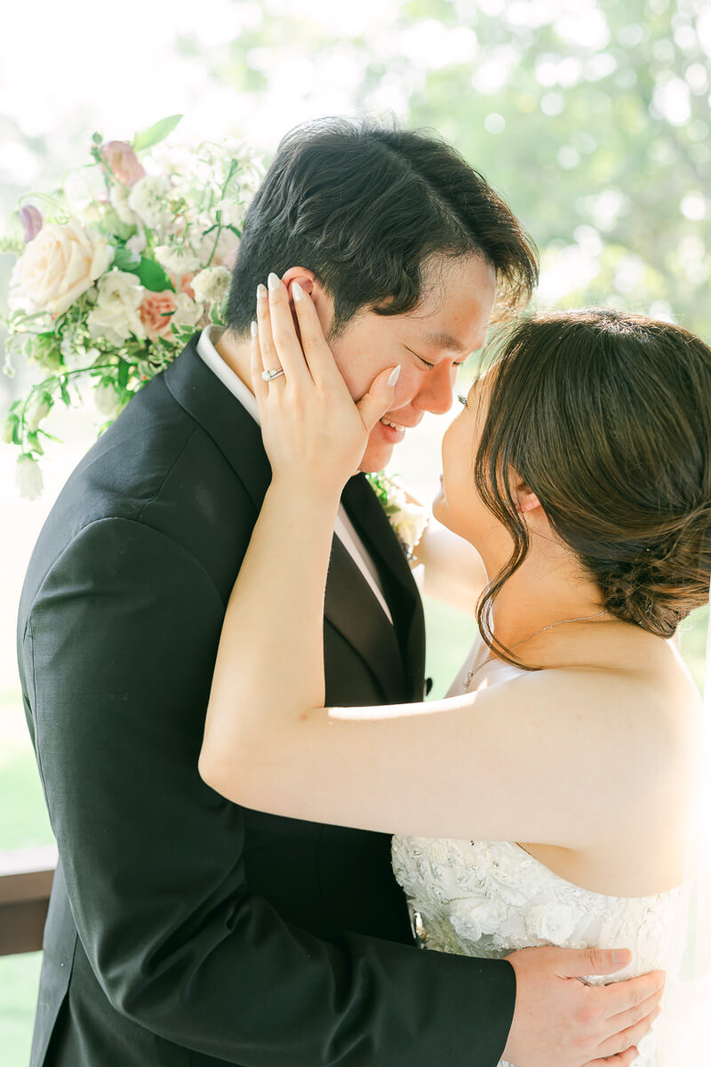 couple at their cross key acres wedding 