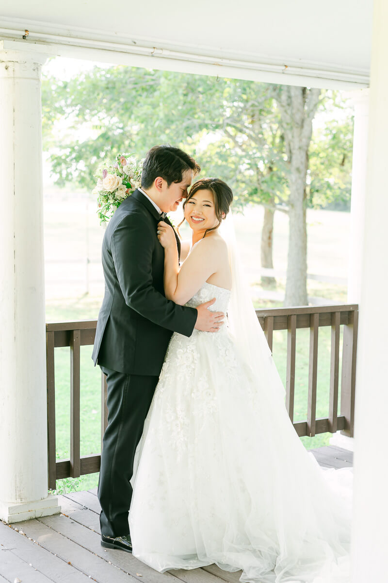 couple at their cross key acres wedding 