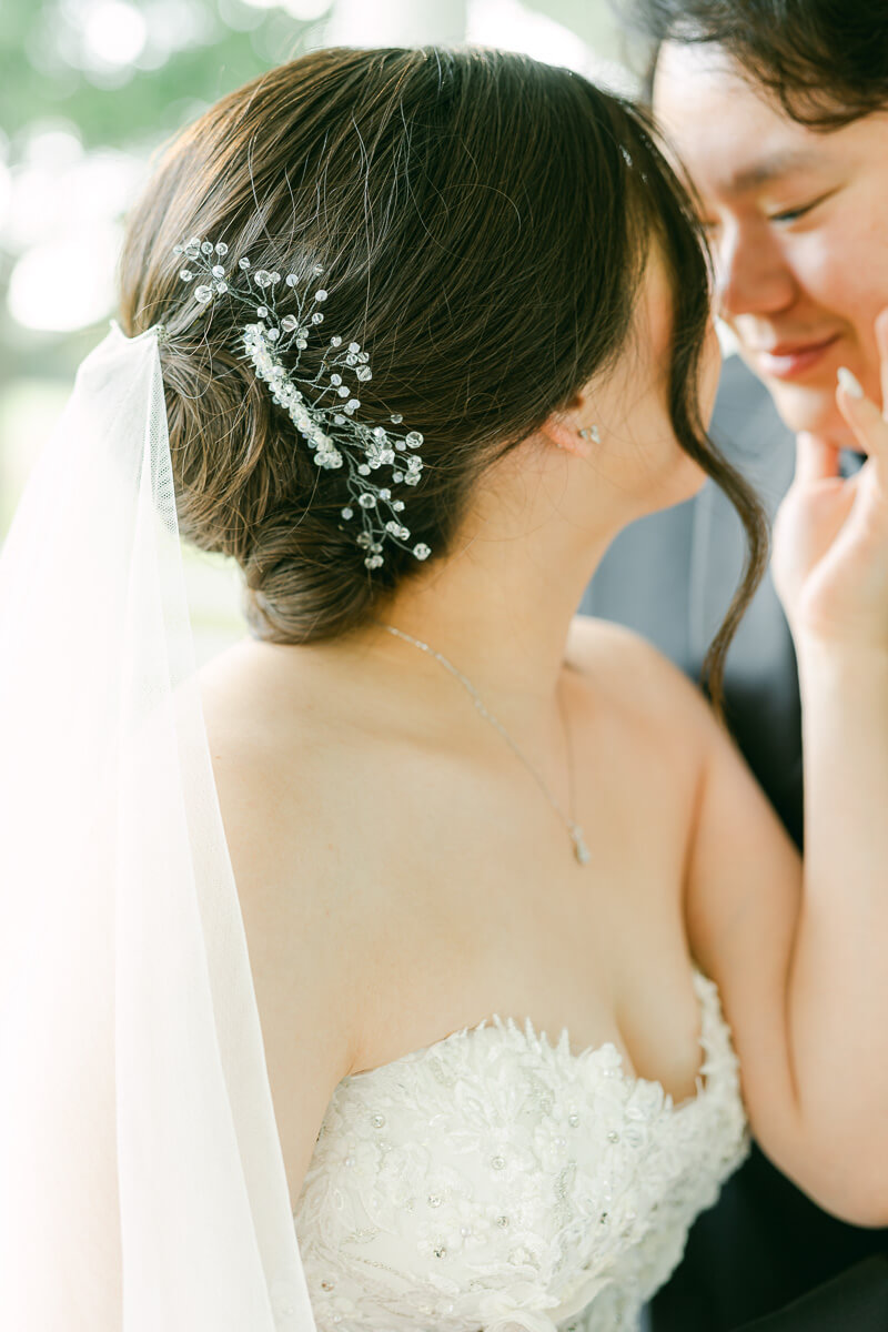 couple at their cross key acres wedding 