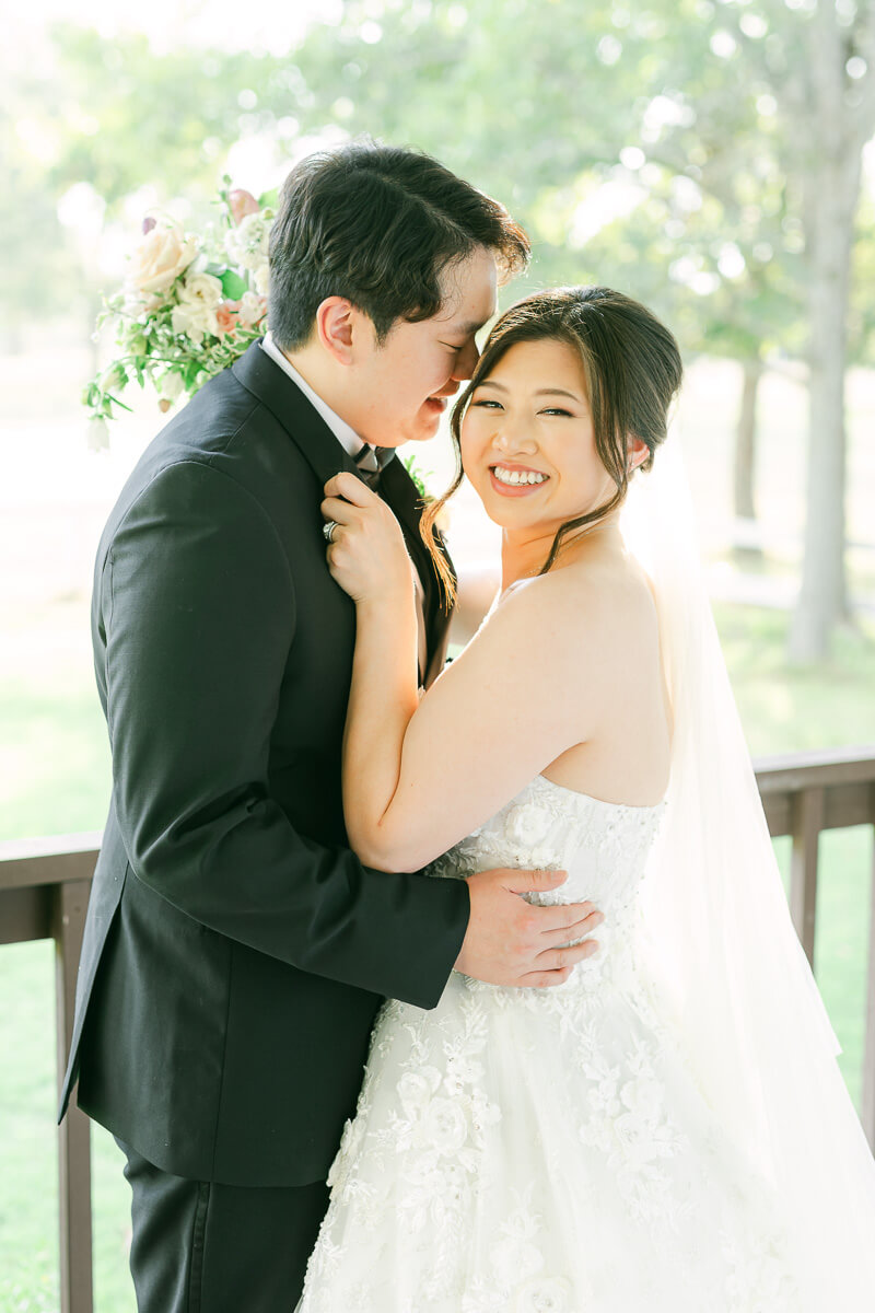 couple at their cross key acres wedding 