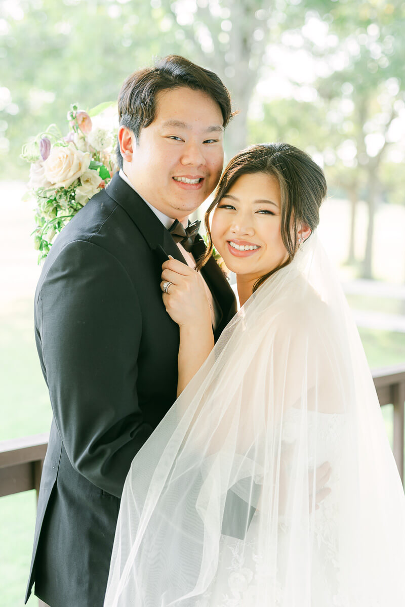 couple at their cross key acres wedding 