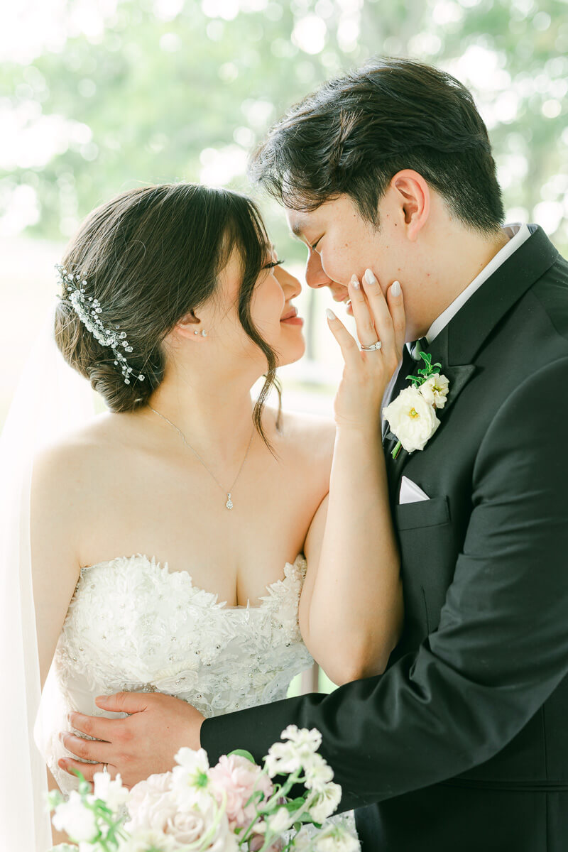 couple at their cross key acres wedding 