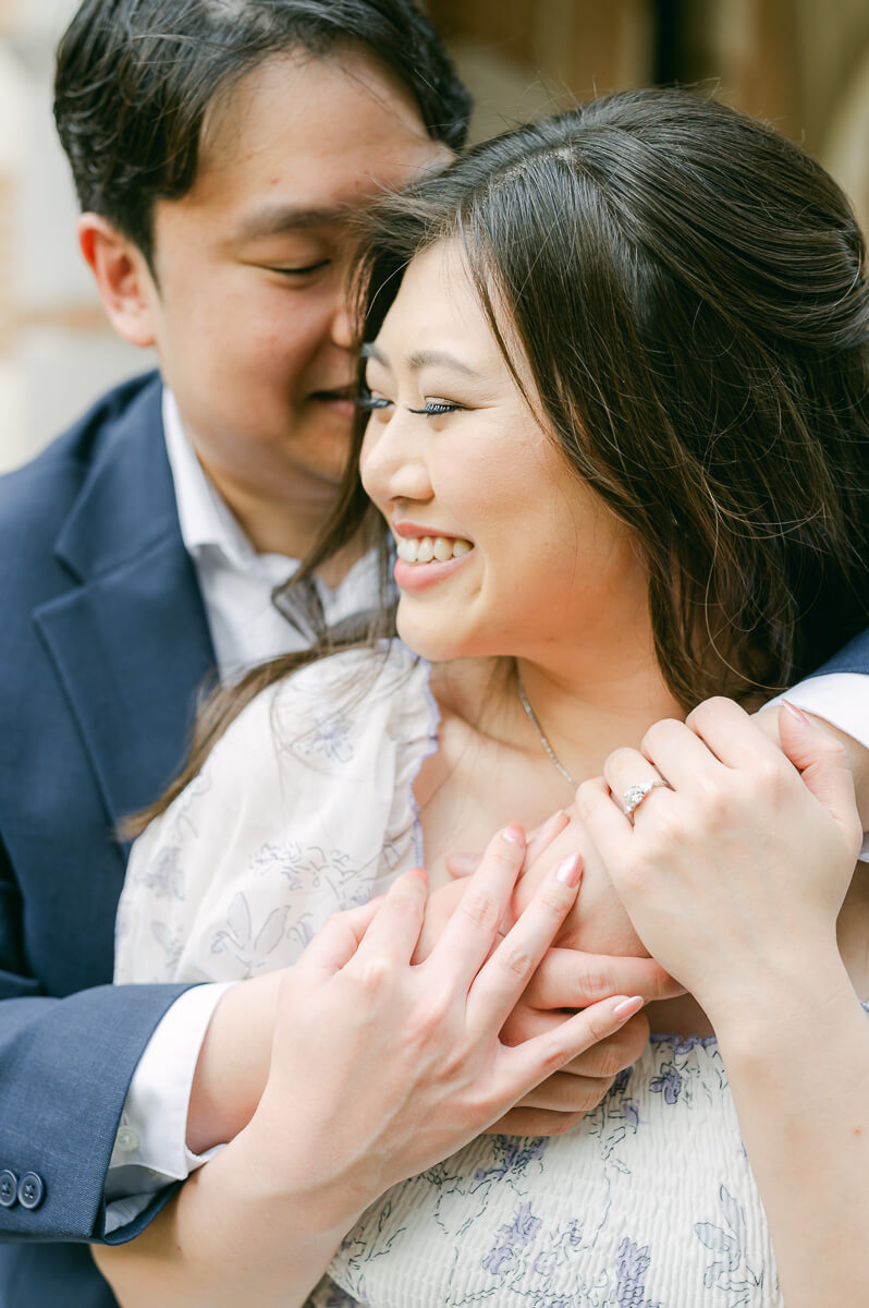 romantic engagement session in Houston, Texas