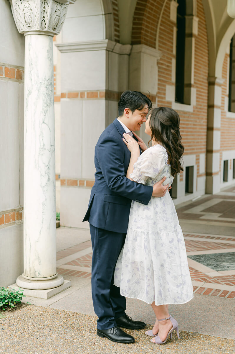 romantic engagement session in Houston, Texas