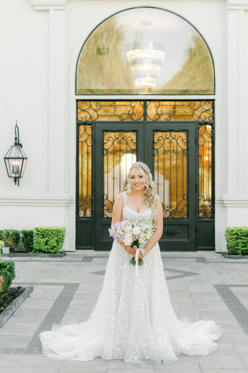 a bride at her Peach Orchard Bridal session